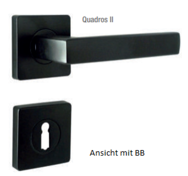 ProGriff-Türdrückergarnitur Quadros Schwarz